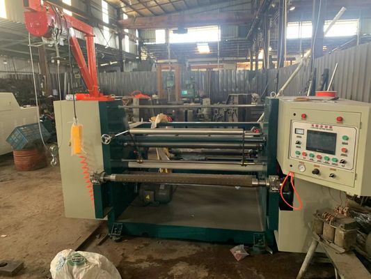 تک محور کاغذ فیلم بازپرداخت و برش ماشین رول Slitter Rewinder تک محور