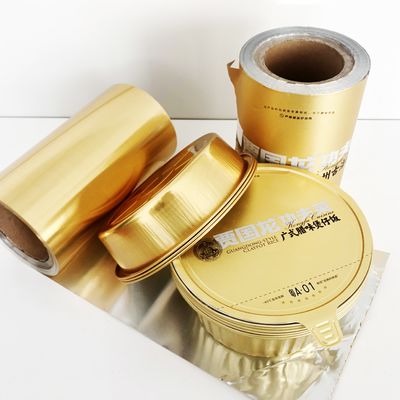 ورق آلومینیوم برای مهر و موم گرما فنجان های کاغذی حیوان خانگی قطر قابل تنظیم ساختار آسان پوست