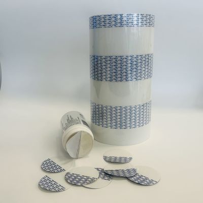 1.0mm 0.05mm فوم پشتیبان آلومینیوم ورق مهر و موم فیلم برای 10- 180mm قطر مهر و موم